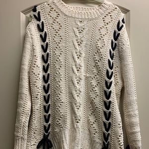 Long Bow Tied Sweater